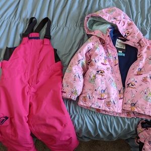 Roxy 4-5T snow pants and coat